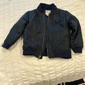 Janie and Jack plaid bomber jacket size 2T boys
